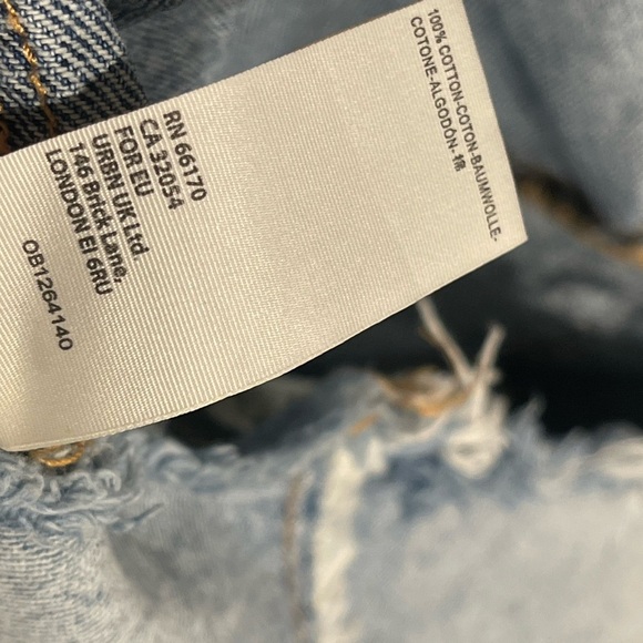 WE THE FREE Brea Cutoff Denim Mini Skirt Mile High Blue - Picture 8 of 10